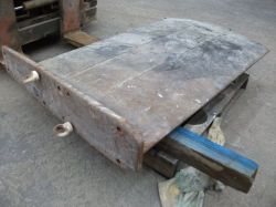 Sandblasted boat keel